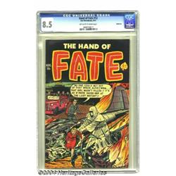 The Hand of Fate #12 Bethlehem pedigree (Ace, 1952) CGC VF+ 8.5 Off-white to white pages.
