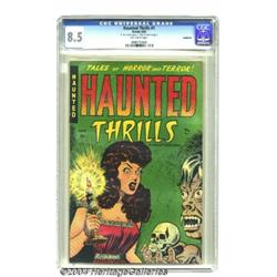 Haunted Thrills #1 Bethlehem pedigree (Farrell, 1952) CGC VF+ 8.5 Off-white pages.