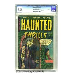 Haunted Thrills #3 Bethlehem pedigree (Farrell, 1952) CGC VF- 7.5 Off-white to white pages.