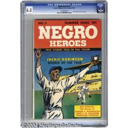 Negro Heroes #2 (Parents' Magazine Institute, 1948) CGC FN+ 6.5 Off-white pages.