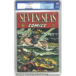 Seven Seas Comics #1 (Universal Phoenix Feature, 1946) CGC VF+ 8.5 Cream to off-white pages.