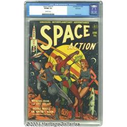 Space Action #1 Bethlehem pedigree (Ace, 1952) CGC VF/NM 9.0 Off-white pages.