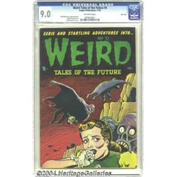 Weird Tales of the Future #4 River City pedigree (Aragon, 1952) CGC VF/NM 9.0 Off-white pages.