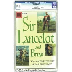 Four Color #775 Sir Lancelot and Brian - Circle 8 pedigree (Dell, 1957) CGC NM/MT 9.8 Off-white page