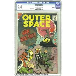 Outer Space #21 Bethlehem pedigree (Charlton, 1959) CGC NM 9.4 Off-white to white pages.