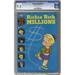 Richie Rich Millions #8 File Copy (Harvey, 1964) CGC NM- 9.2 Off-white to white pages.