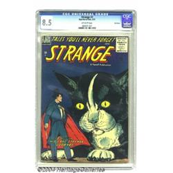 Strange #2 Bethlehem pedigree (Ajax/Farrell, 1957) CGC VF+ 8.5 Off-white pages.