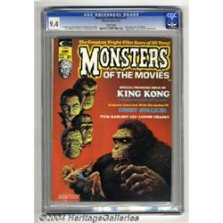 Monsters of the Movies #1 (Marvel, 1974) CGC NM 9.4 White pages.
