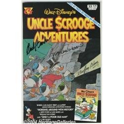 Carl Barks - "Horsing Around with History" Script and Signed Comic Book (Gladstone, 1995).