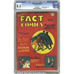 Real Fact Comics #5 (DC, 1946) CGC VF+ 8.5 Off-white pages.