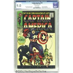 Captain America #100 (Marvel, 1968) CGC VF/NM 9.0 Off-white pages.