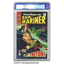 The Sub-Mariner #2 (Marvel, 1968) Condition: NM+ 9.6 White pages.