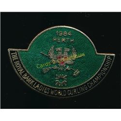 1984 Perth Ladies Curling Championships Pin