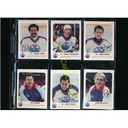 86-87 Edmonton Oilers Red Rooster Cards Lot Of 10