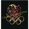 Image 1 : Red Maple Leaf & Olympic Rings Collector Pin