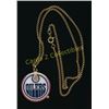 Image 1 : Edmonton Oilers Enamel Pendant With 18" Chain