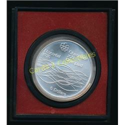 1976 Montreal Sterling Silver Olympic $5 Coin