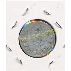 1906 Canadian Silver King George Dime