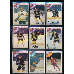 1978-79 OPC Lot Of 9 NHL Player Cards