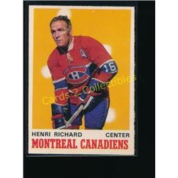 70-71 O-Pee-Chee #176 Henri Richard