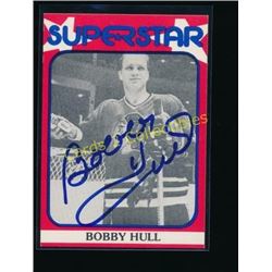 Bobby Hull Superstar Signed Hockey Card