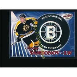 98-99 Pacific Team Checklists #2 Sergei Samsonov