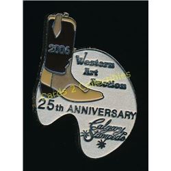 2006 Western Art Auction 25th Anniversary Pin