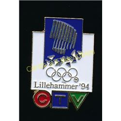 CTV Lillehammer 94 Olympic Collector Pin