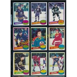1980-81 Lot of 9 Various NHL Player Cards