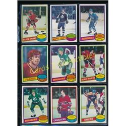 1980-81 Lot of 9 Various NHL Player Cards