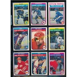 1982-83 Lot of 9 Various NHL Player Cards