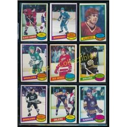 1980-81 Lot of 9 Various NHL Player Cards