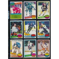 1980-81 Lot of 9 Various NHL Player Cards