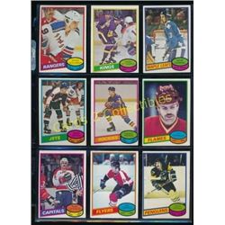 1980-81 Lot of 9 Various NHL Player Cards