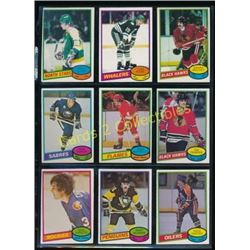 1980-81 Lot of 9 Various NHL Player Cards