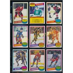 1980-81 Lot of 9 Various NHL Player Cards