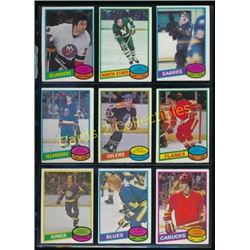 1980-81 Lot of 9 Various NHL Player Cards