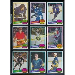 1980-81 Lot of 9 Various NHL Player Cards