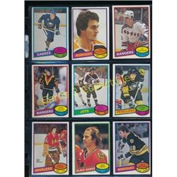 1980-81 Lot of 9 Various NHL Player Cards