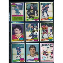 1980-81 Lot of 9 Various NHL Player Cards
