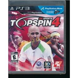 PS3 Topspin 4 Tennis Game & Manual
