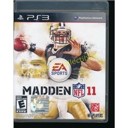 PS3 Madden NFL 11 Video Game With Manual