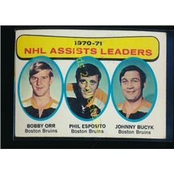 1971-72 Topps #2 Assists Leaders Boston Bruins