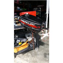 MERCURY 3.3HP OUTBOARD MOTOR W/ INBOARD TANK AND SAFTEY CORD - NEVER IN SALTWATER