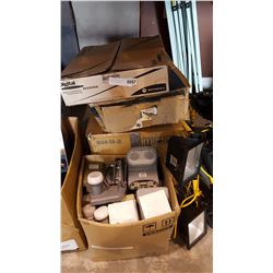 5 BOXES OF VARIOUS NEW SATELLITE EQUIPMENT