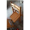 Image 2 : TWO WOOD FOLDING CHAIRS
