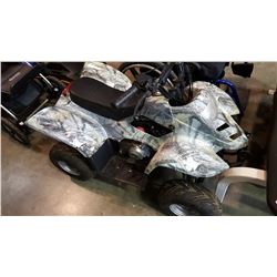 YOUTH SIZE CAMO GAS POWERED QUAD NEEDS BATTERY