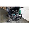 Image 2 : FOLDING BLUE WHEELCHAIR