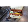 Image 1 : PLANO TACKLE BOX AND CONTENTS AND ROD HOLDER