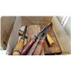 Image 2 : BOX OF HAMMERS AND VINTAGE HAND TOOLS AND ICE TONGS